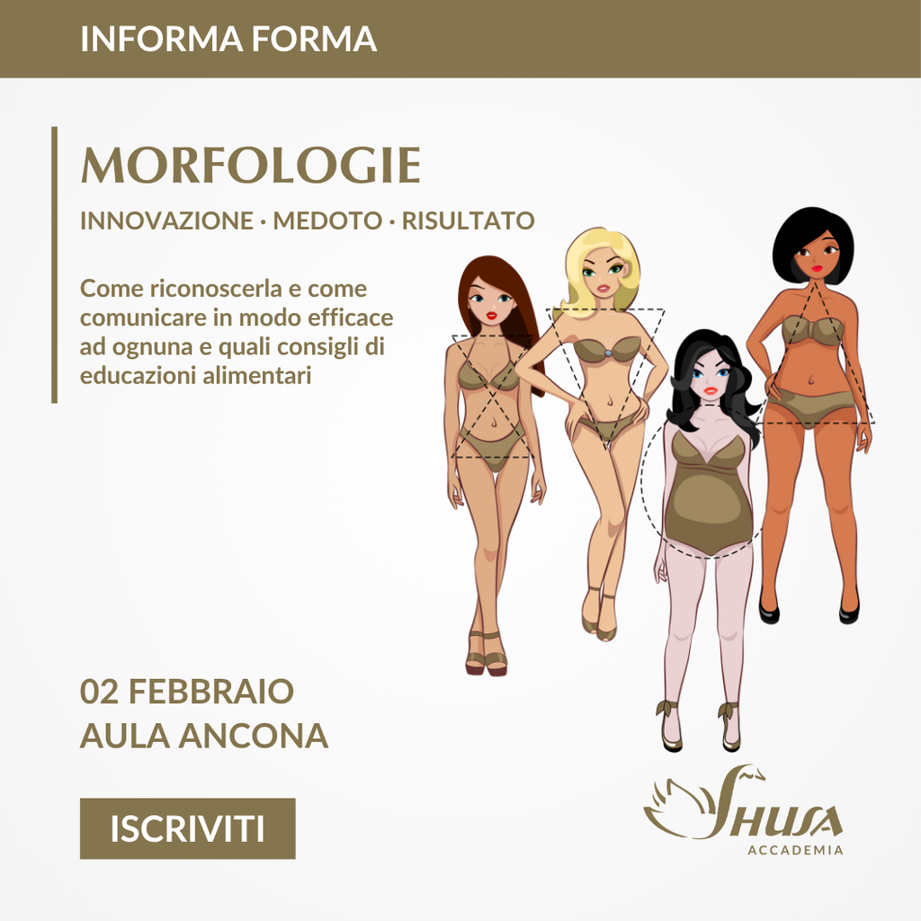 02 Febbraio 2026 - ANCONA • MORFOLOGIE - come riconoscerla e come comunicare in modo efficace ad ognuna e quali consigli di educazione alimentare