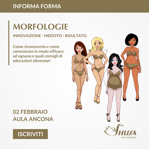 02 Febbraio 2026 - ANCONA • MORFOLOGIE - come riconoscerla e come comunicare in modo efficace ad ognuna e quali consigli di educazione alimentare